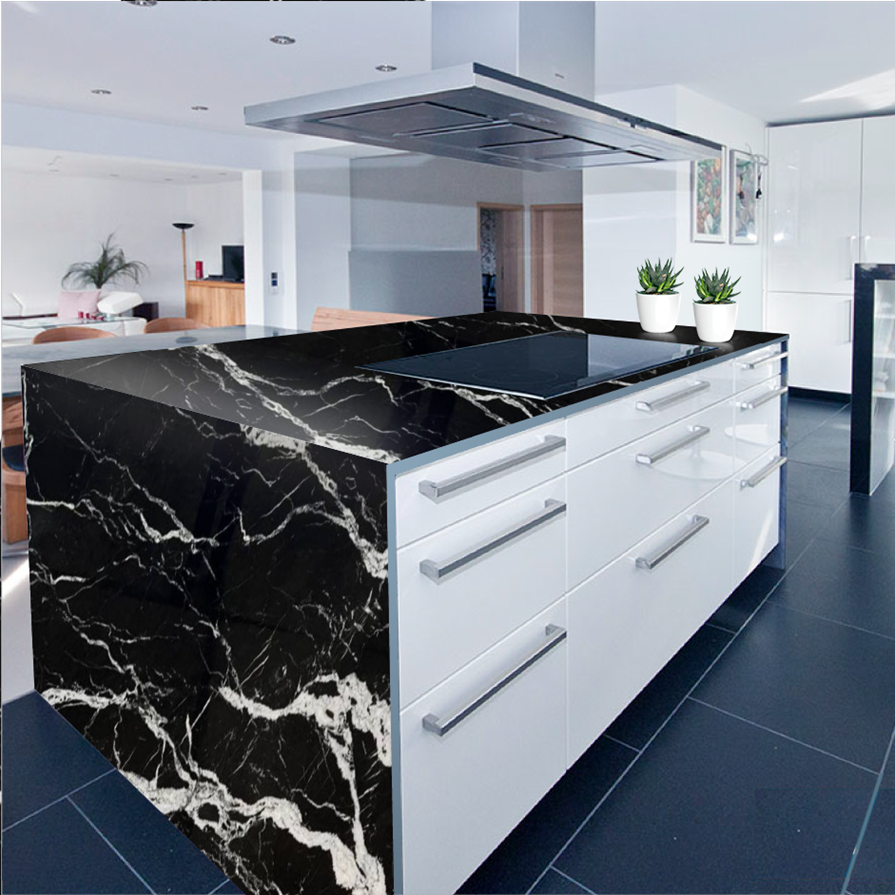 cucina marmo nero marquina