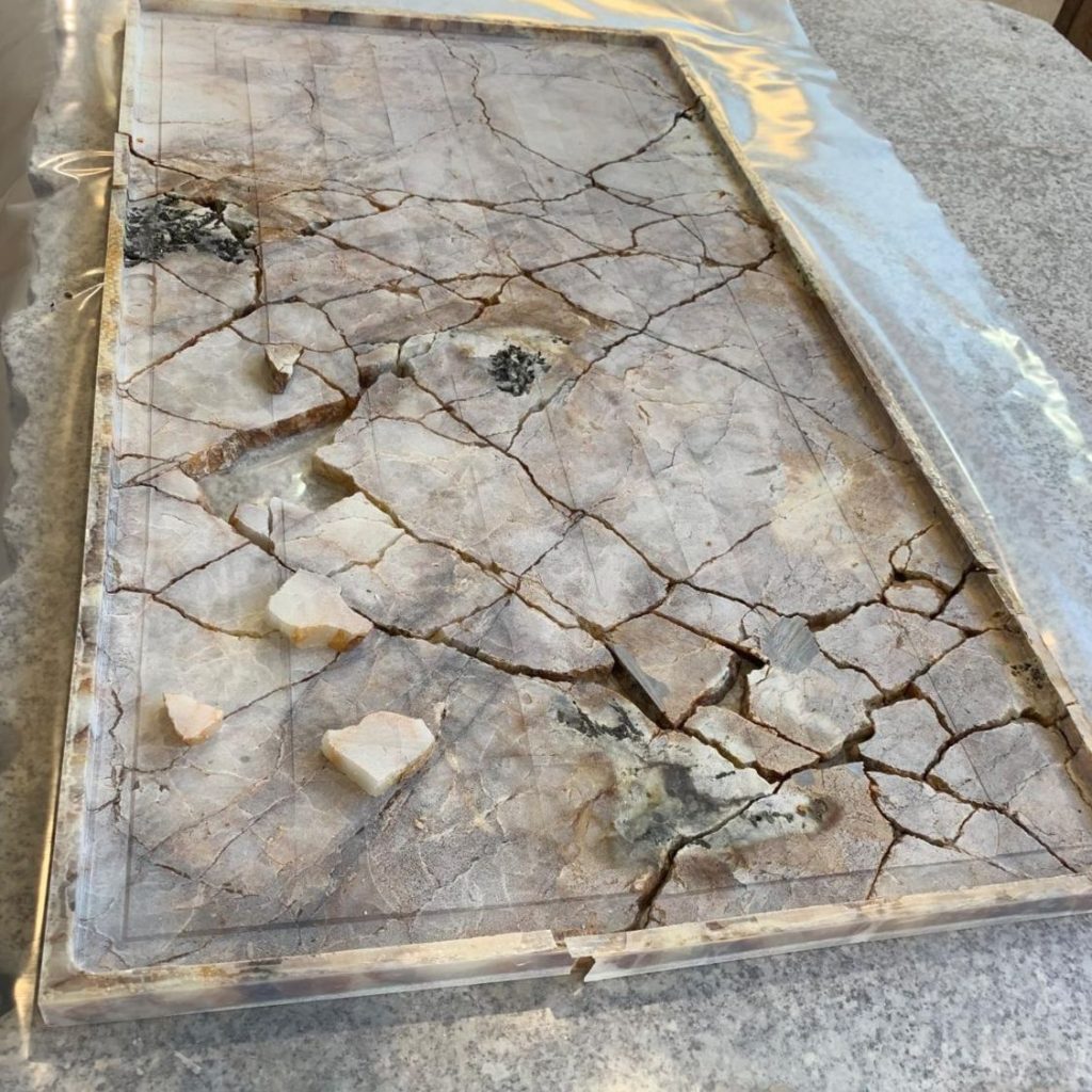 riparazione danno su pietra naturale