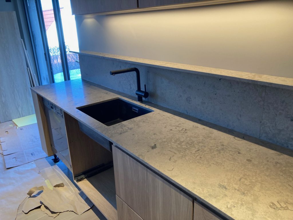 piano cucina e lavabo jura grey 